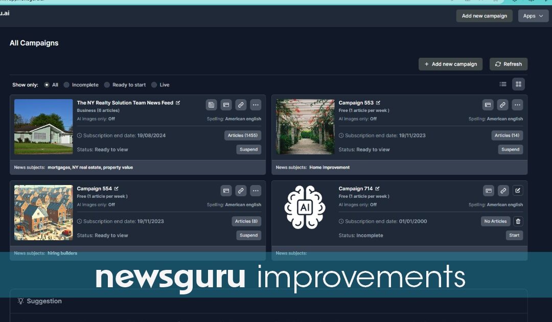 Newsguru App Improvements